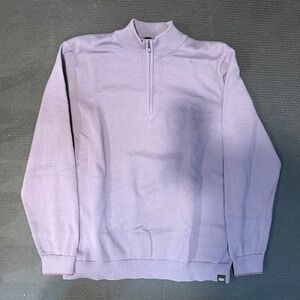 RHONE Lavender Zip-Up Sweater